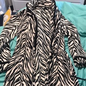 Zebra robe/ Size Small/ Worn once